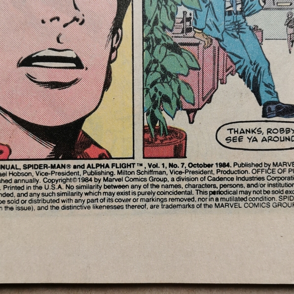 Vintage 1984 spiderman and Alpha flight marvel - Picture 2 of 3